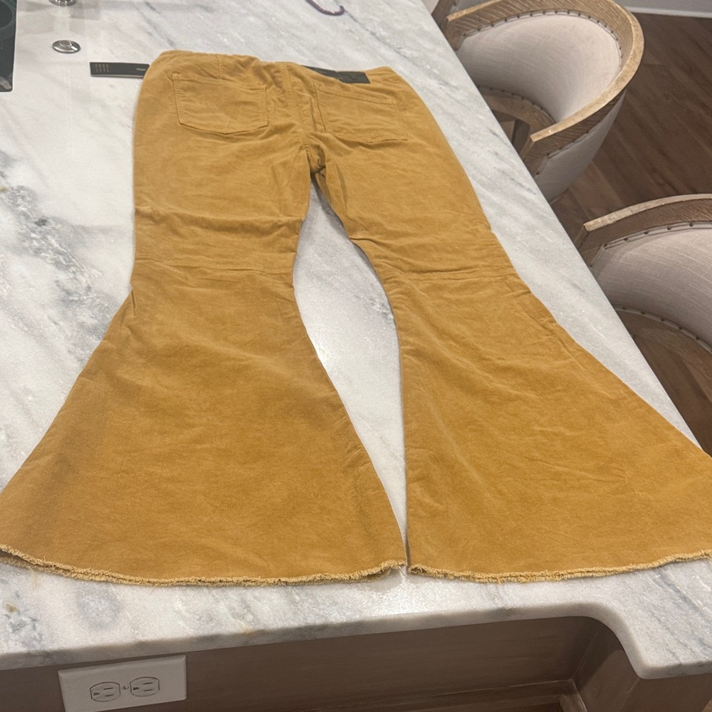 Lucky & Blessed Mustard High Rise Pants